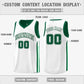 Custom Green White Double Side Tops Training Fashion Basketball Jersey Limited