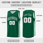 Custom Green White Double Side Tops Training Fashion Basketball Jersey Limited