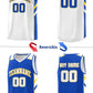 Custom Royal White Double Side Tops Breathable Training Basketball Jersey Limited