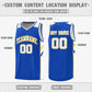 Custom Royal White Double Side Tops Breathable Training Basketball Jersey Limited