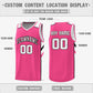 Custom Pink White Double Side Tops Breathable Training Basketball Jersey Limited