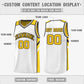 Custom Yellow White Double Side Tops Men Sports Basketball Jersey Limited