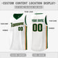 Custom Green Khaki-White Double Side Tops Basketball Jersey Limited