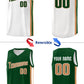 Custom Green Khaki-White Double Side Tops Basketball Jersey Limited