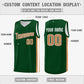 Custom Green-Khaki Double Side Tops Basketball Jersey Limited