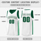Custom Green White Double Side Tops Men Basketball Jersey Limited