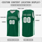 Custom Green White Double Side Tops Men Basketball Jersey Limited