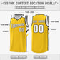 Custom Yellow White Double Side Tops Athletic Sports Basketball Jersey Limited