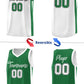 Custom Green White Double Side Tops Basketball Jersey Limited