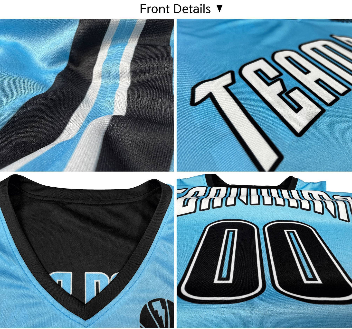 Custom Black Blue Double Side Tops Basketball Jersey Limited