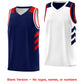 Custom Navy White Double Side Tops Basketball Jersey Limited