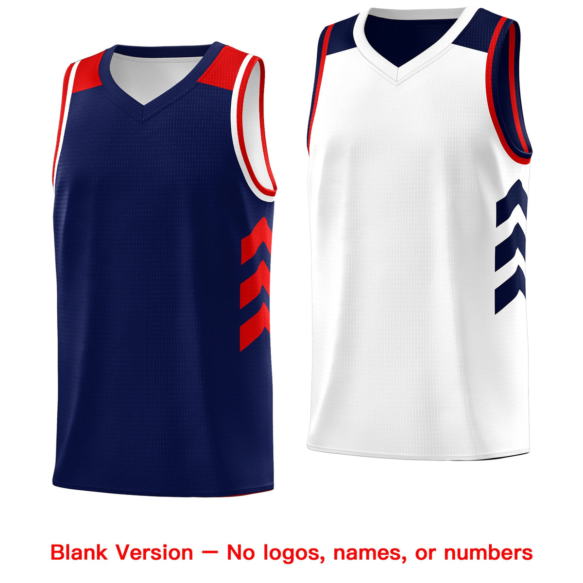 Custom Navy White Double Side Tops Basketball Jersey Limited