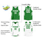 Custom Green White Double Side Tops Men Basketball Jersey Limited