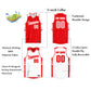 Custom Red White Double Side Tops Basketball Jersey Limited