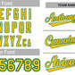 Custom White Yellow-Green Classic Style Authentic Baseball Jersey Limited