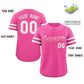 Custom Pink White Classic Style Authentic Baseball Jersey Limited