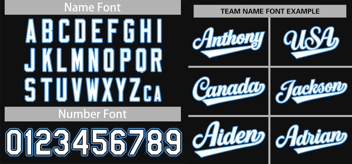 Custom Black White-Powder Blue Classic Style Authentic Baseball Jersey Limited