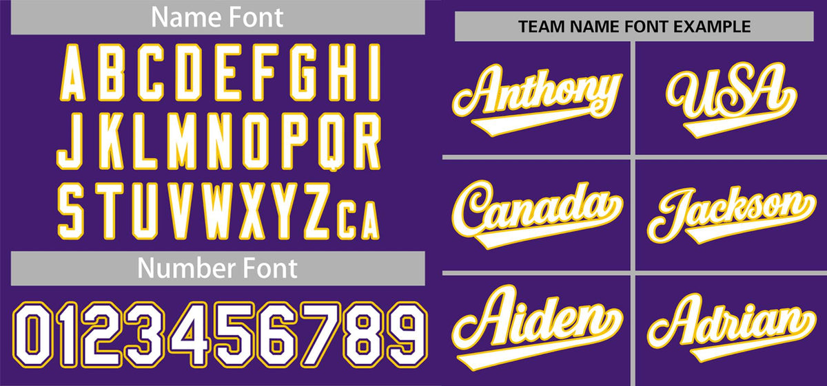 Custom Purple White-Yellow Classic Style Authentic Baseball Jersey Limited
