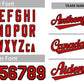 Custom White Red-Brown Classic Style Authentic Baseball Jersey Limited