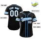 Custom White-Powder Blue Classic Style Authentic Baseball Jersey Limited
