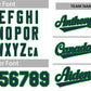 Custom White Navy-Green Classic Style Authentic Baseball Jersey Limited