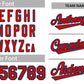 Custom White Red-Navy Classic Style Authentic Baseball Jersey Limited