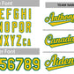 Custom White Yellow-Green Classic Style Authentic Baseball Jersey Limited