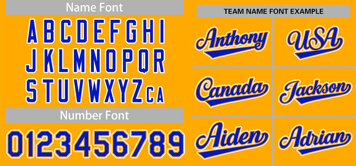 Custom Yellow Royal-White Classic Style Authentic Baseball Jersey Limited