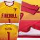 Custom Gold Crimson Sublimation Long Sleeve Fade Fashion Soccer Uniform Jersey Limited