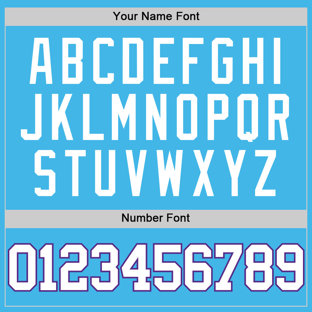 Custom Sky Blue White-Purple Authentic Basketball Jersey Limited