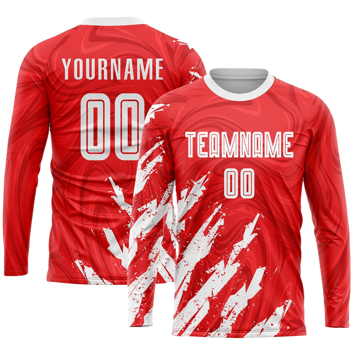 Custom Red White Sublimation Soccer Uniform Jersey Limited