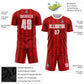 Custom Red White-Black Sublimation Soccer Uniform Jersey Limited