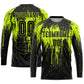 Custom Neon Green Black Sublimation Soccer Uniform Jersey Limited