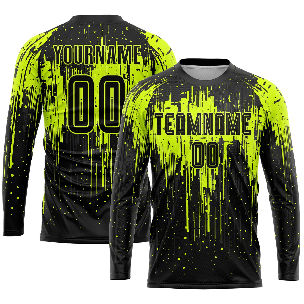 Custom Neon Green Black Sublimation Soccer Uniform Jersey Limited