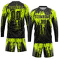 Custom Neon Green Black Sublimation Soccer Uniform Jersey Limited