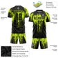 Custom Neon Green Black Sublimation Soccer Uniform Jersey Limited