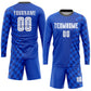 Custom Royal White-Black Sublimation Soccer Uniform Jersey Limited