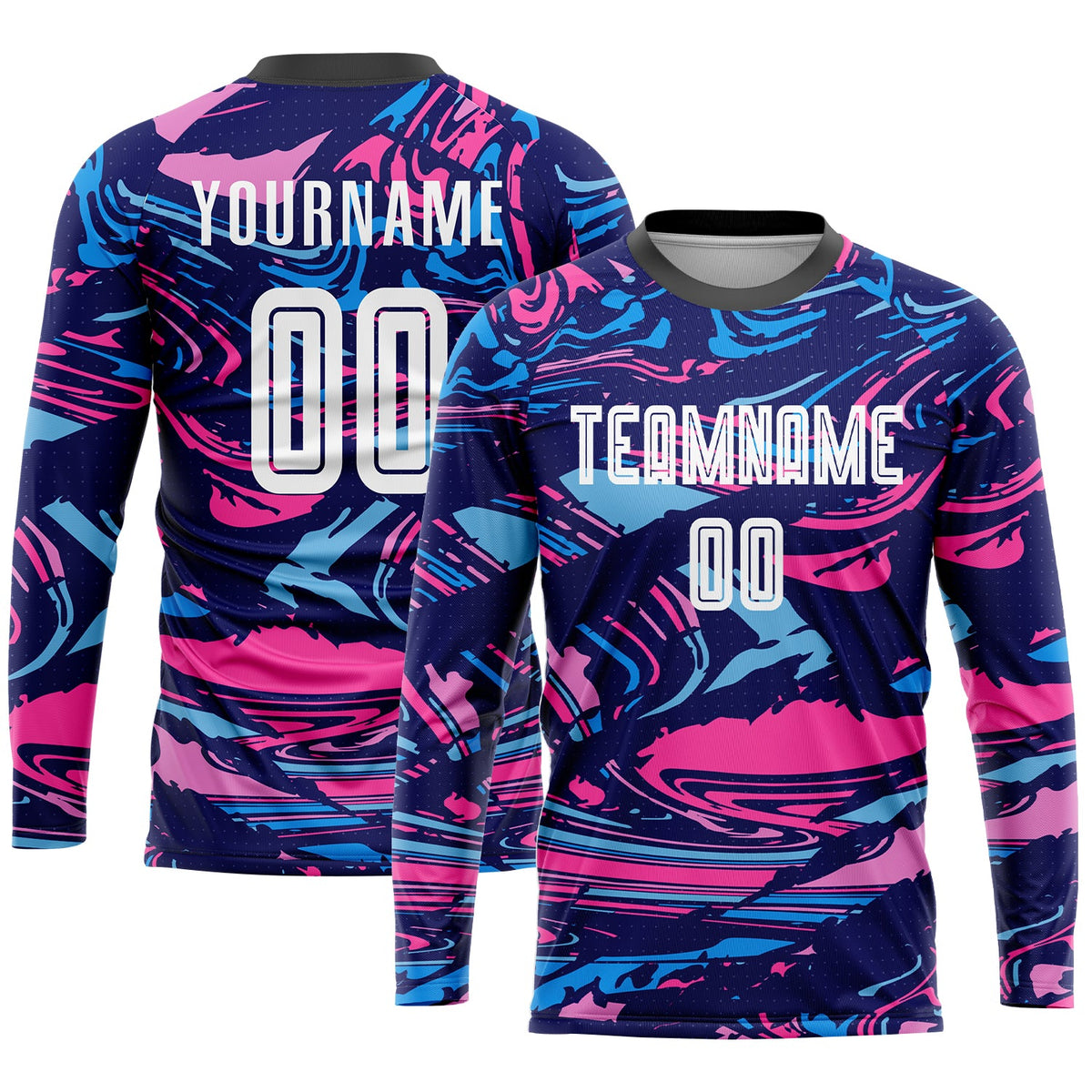 Custom Figure White-Pink Sublimation Soccer Uniform Jersey Limited