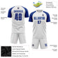 Custom White Royal Sublimation Soccer Uniform Jersey Limited