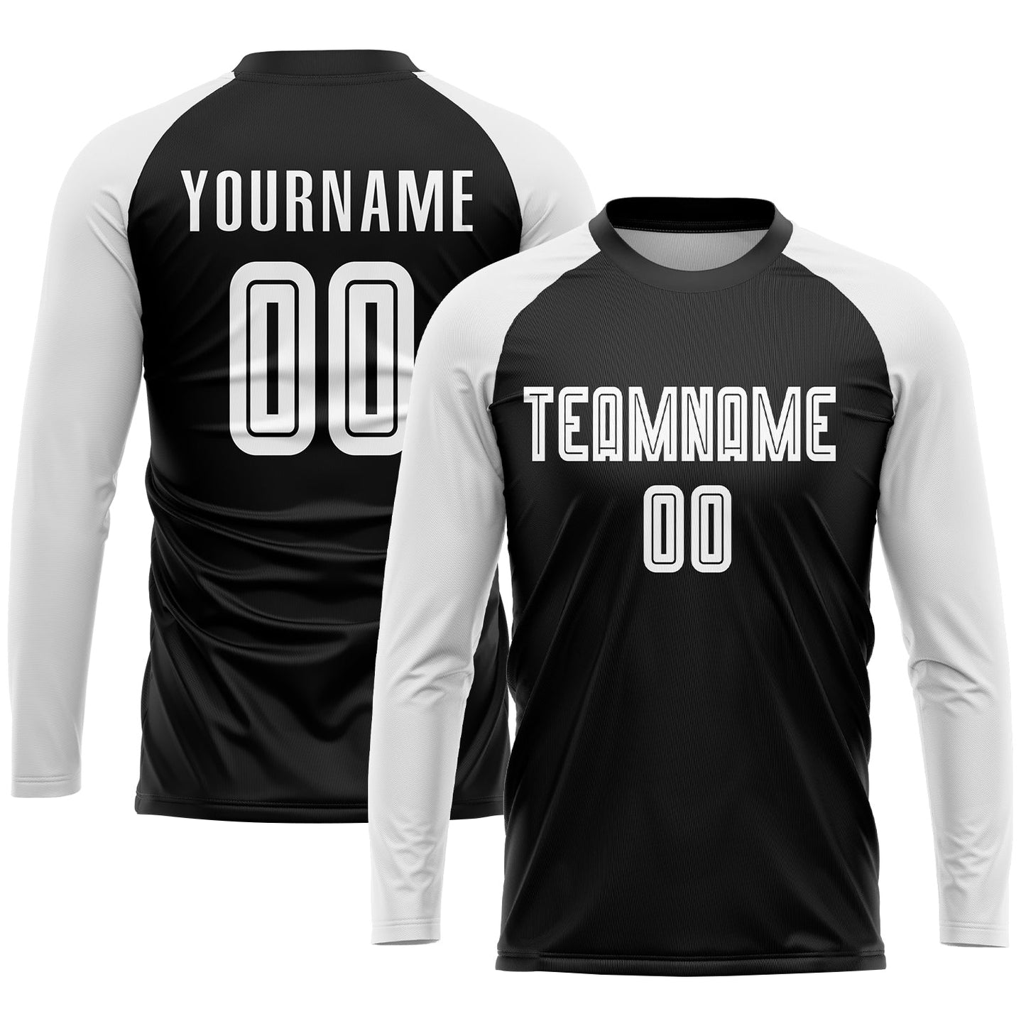 Custom Black White Sublimation Soccer Uniform Jersey Limited