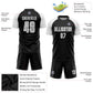 Custom Black White Sublimation Soccer Uniform Jersey Limited