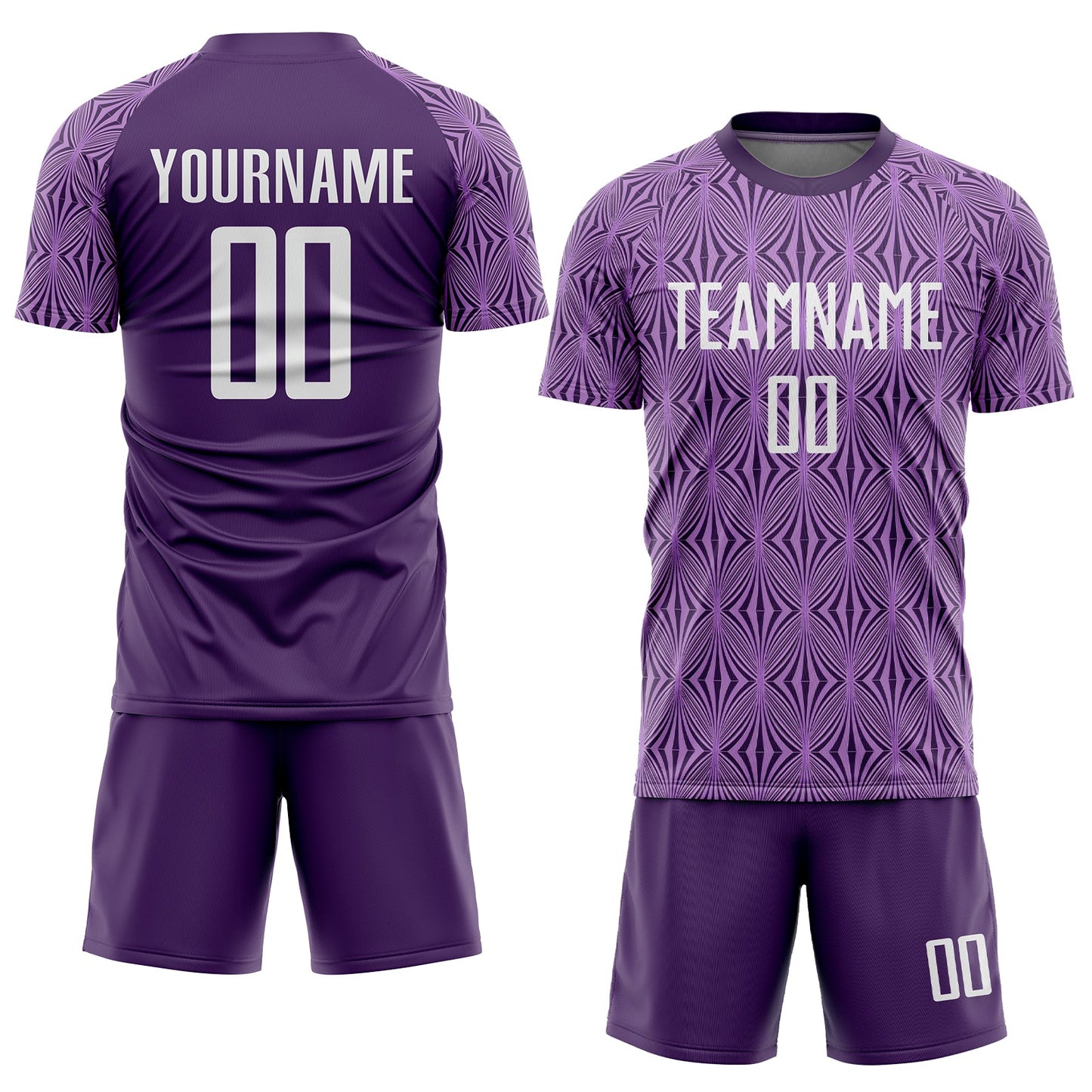 Custom Purple White Sublimation Soccer Uniform Jersey Limited