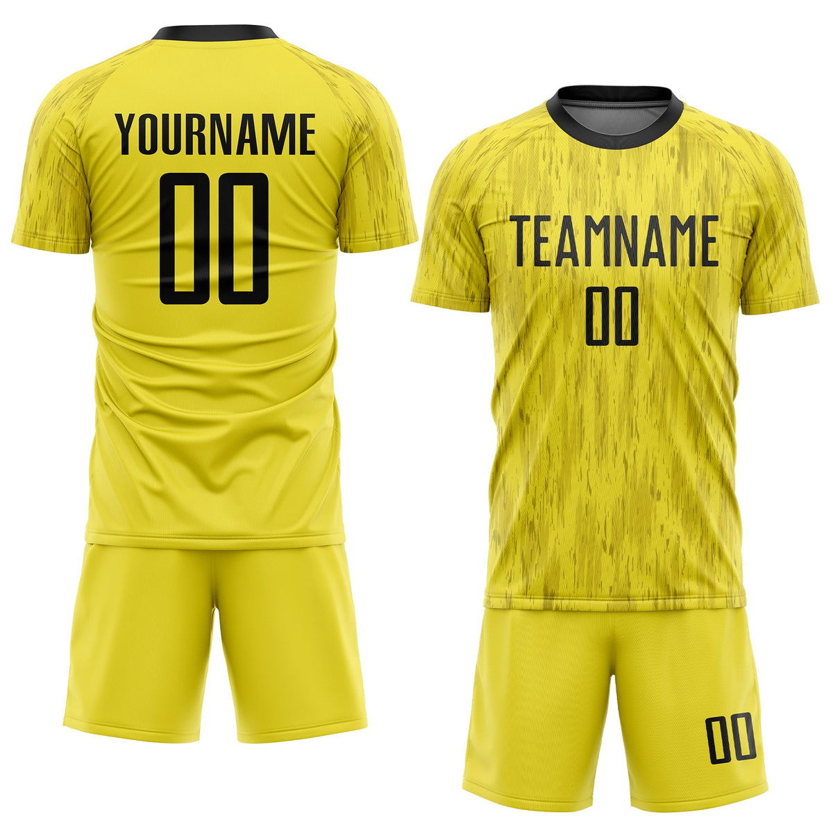 Custom Gold Black Sublimation Soccer Uniform Jersey Limited