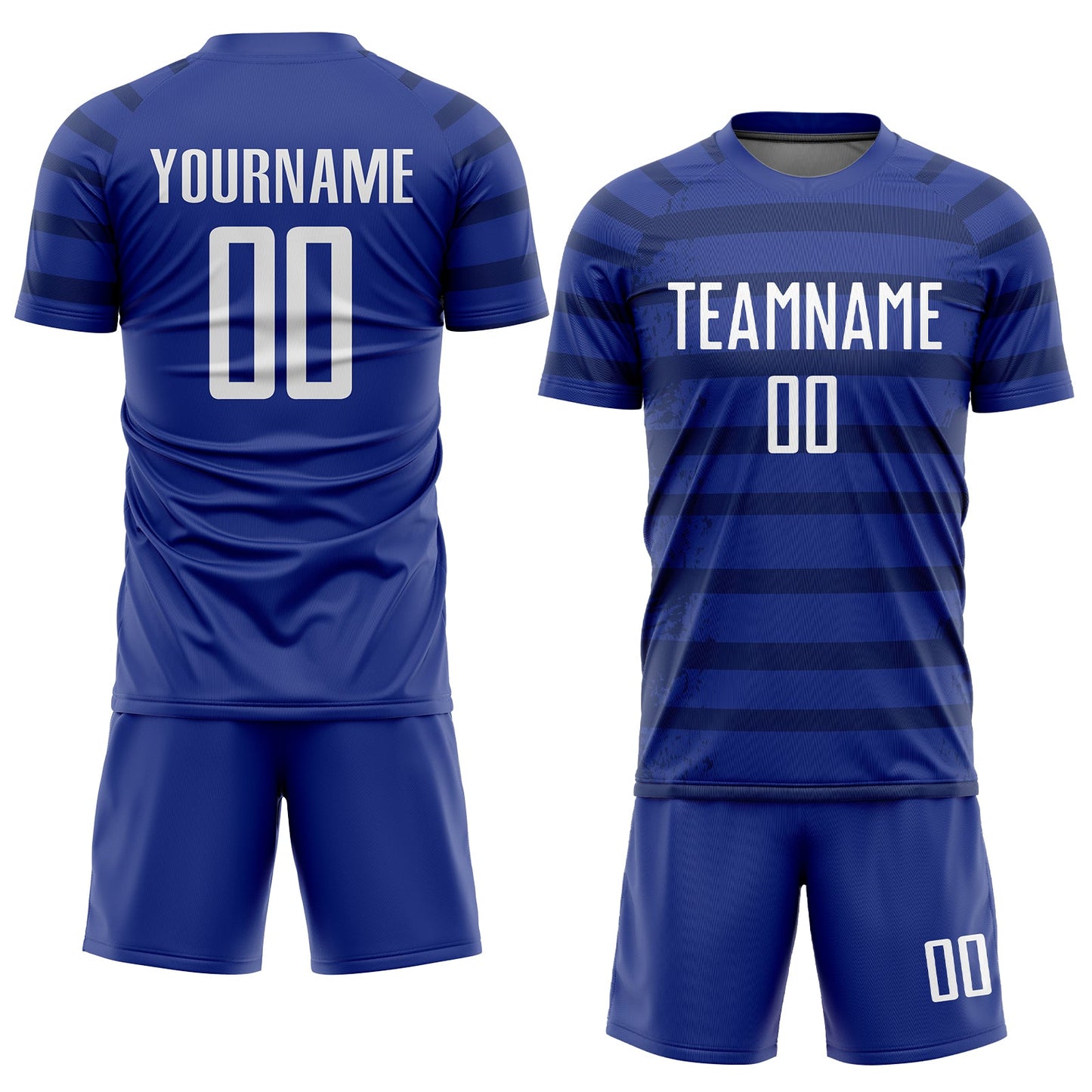 Custom Royal White-Navy Sublimation Soccer Uniform Jersey Limited