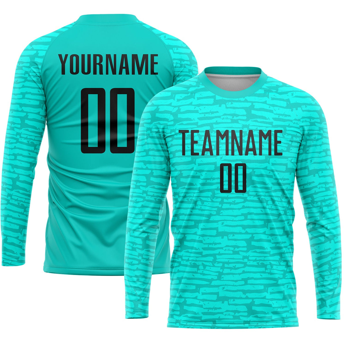 Custom Aqua Black Sublimation Soccer Uniform Jersey Limited