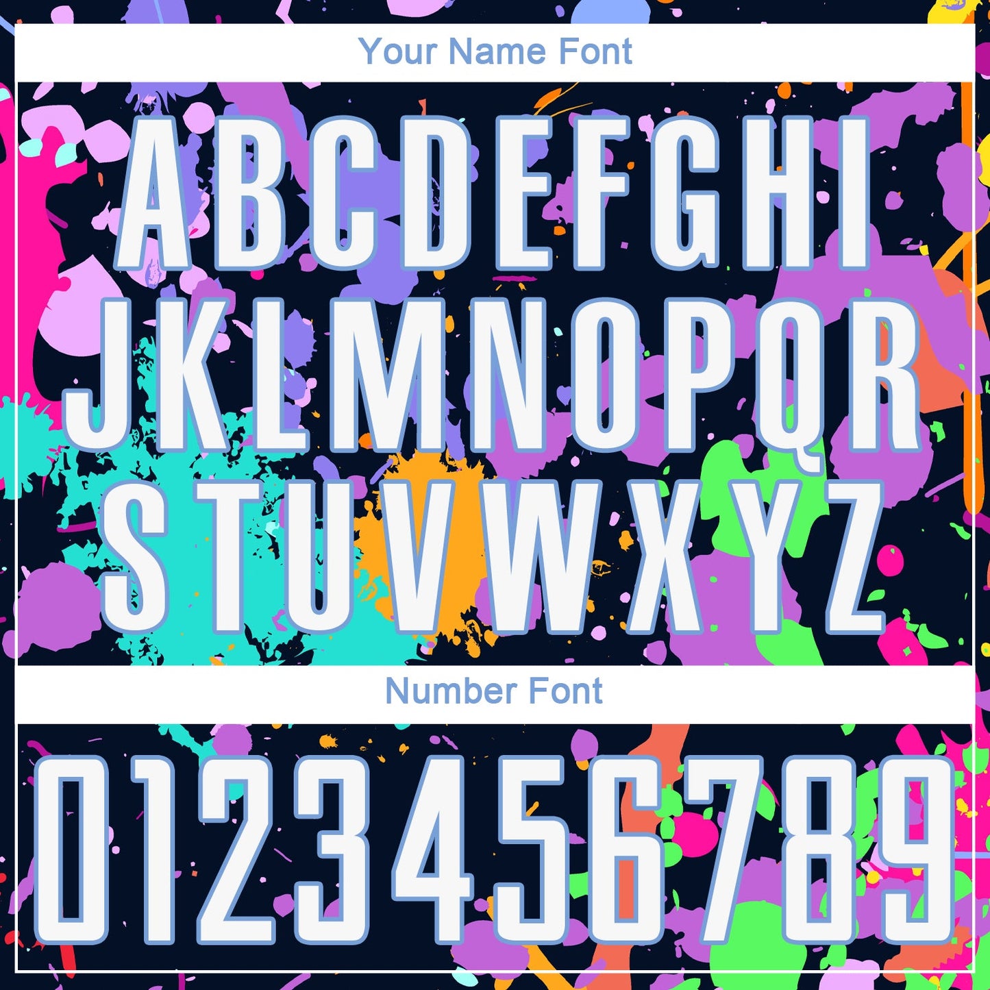 Custom Graffiti Pattern White-Light Blue Sublimation Soccer Uniform Jersey Limited