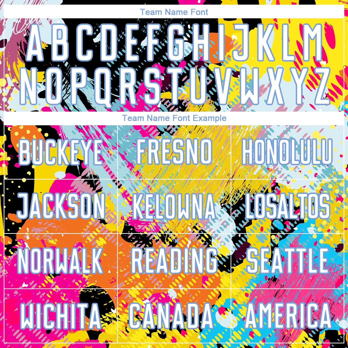 Custom Graffiti Pattern White-Light Blue Sublimation Soccer Uniform Jersey Limited