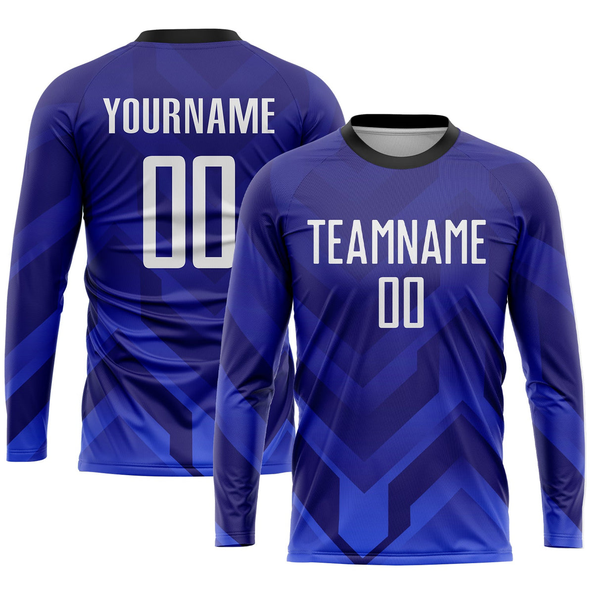 Custom Dark Purple White Royal-Navy Sublimation Soccer Uniform Jersey Limited