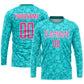 Custom Aqua Pink-White Sublimation Soccer Uniform Jersey Limited