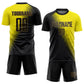 Custom Gold Black-Old Gold Sublimation Soccer Uniform Jersey Limited